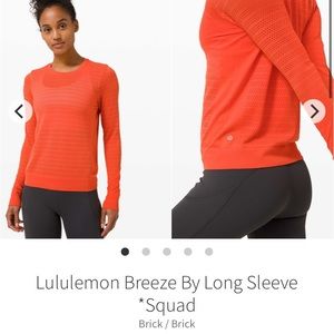 lululemon breeze by long sleeve *squad sz 4